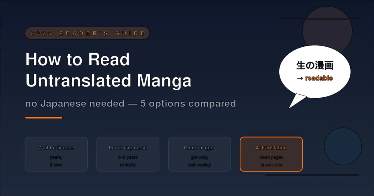 How to Read Untranslated Manga in 2026 (No Japanese Needed)